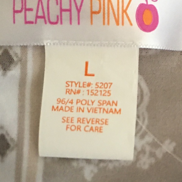 NWT Peachy Pink Boho Top. Size L - Picture 4 of 5